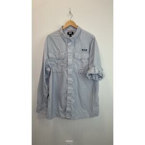Alaskan Hardgear Vented Roll Tab Fishing Shirt Duluth Trading Gray Men 2XL Tall